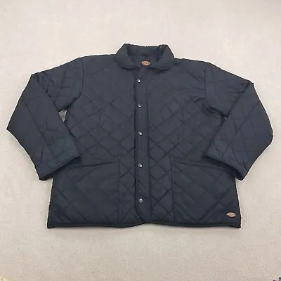 Dickies Diamond Quilted Jacket XL Black Polyester Outdoors Workwear Mens • $44.19