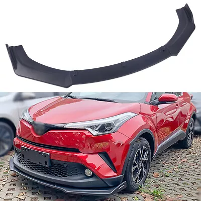 Fit For BMW Car Front Bumper Lip Spoiler Splitter Body Kits Matte Black 3PCS • $64.45