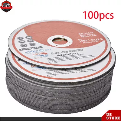 6 ×.045 ×7/8  Cut-off Wheel - Metal & Stainless Steel Cutting Discs 100 Pack US • $60