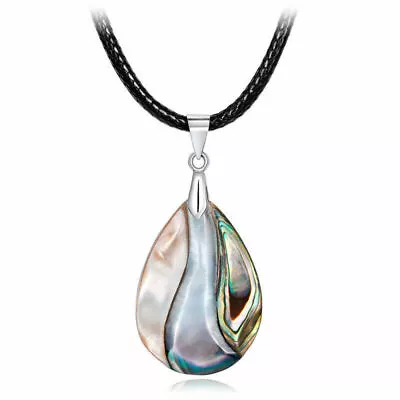 Fashion Necklace Jewelry Paua Pendant Abalone Men Geometric Women Shell Natural • $8.37