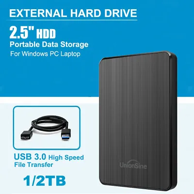 2.5  External Hard Drive Storage HDD USB 3.0 Laptop PC PS4 PS5 TV 500GB 1TB 2TB • £18.99