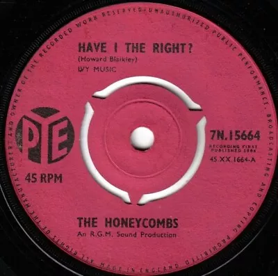 The Honeycombs - Have I The Right? (7  Single 3 P) • £8.49