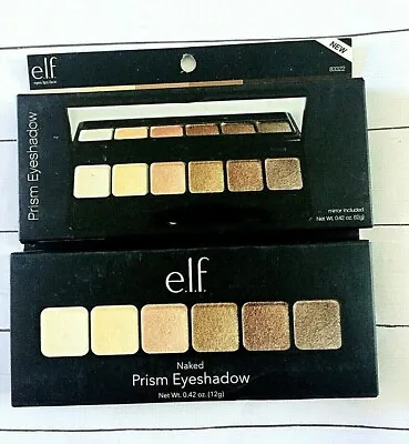 ELF Prism Eyeshadow Palette W/Mirror 6 Shades #83322 Naked - 2 Pack- NEW In BOX • $12.59