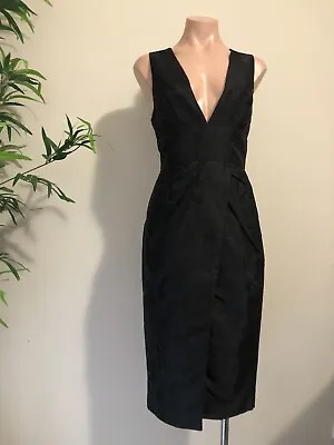 $195 • Buy ZIMMERMANN | Black L Drape Formal Cocktail Dress | SZ 1 🔥