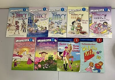 Lot 9 I CAN READ BOOKS LEVEL 1 BEGINNING READING Fancy Nancy/Pinkalicious/Barbie • $7.95
