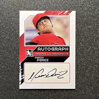 2011 In The Game MARTIN PEREZ #A-MP2 Heroes & Prospects ROOKIE AUTO - SILVER • $2.50
