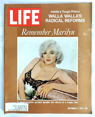 LIFE Magazine September 8 1972 Marilyn Monroe Walla Walla Prison Mark Spitz VTG • $14.99