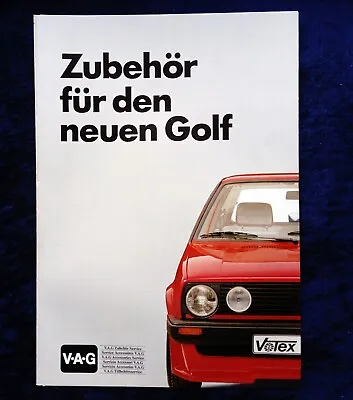 VW Golf 2 Accessory Brochure 8.1983 Votex Golf • $10.69