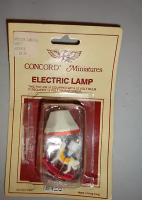 Vintage Concord Miniatures Doll House Electric Lamp #8420 Hong Kong - Horse • $6