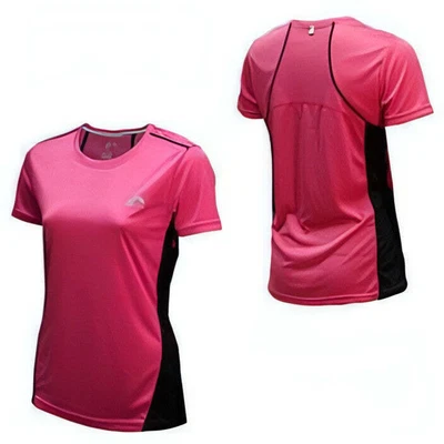 £3.49 • Buy More Mile Womens More-Tech Running Top T-Shirt Short Sleeve - Pink