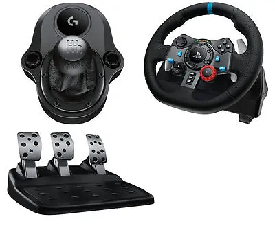 £459.95 • Buy LOGITECH Driving PC PS4 G29 Wheel + Pedals + Gearstick & Euro Truck Simulator 2