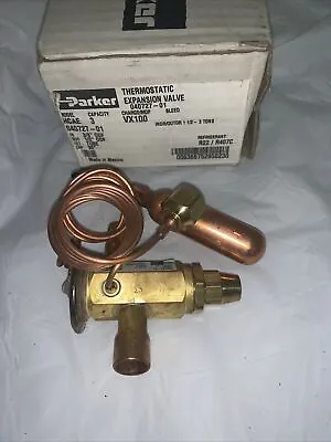 Parker TXV 040727-01 Thermo Expansion Valve  HCAE VX100 3 Ton R22/R407C NO STRAP • $70