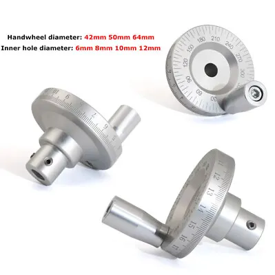 Aluminum Lathe Hand Wheel Slide Handwheel For Laser Engraving With Scale+ Angle • $17.06