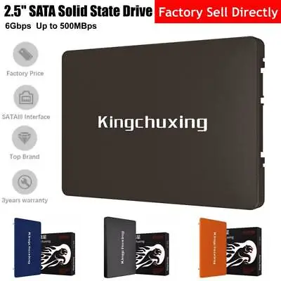 Kingchuxing SSD SATA III 512GB 480GB 256GB 128GB 120GB 2.5  Solid State Drive PC • £16.79