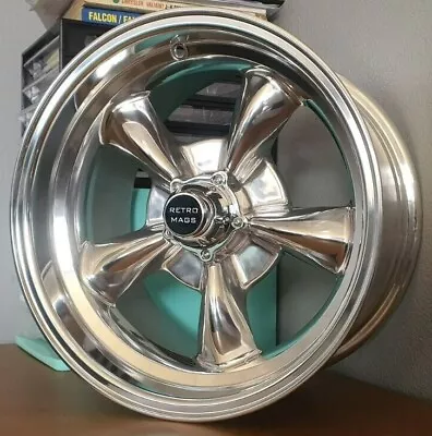 $1250 • Buy 15  Retro Mag Wheels Suit Holden HQ-WB HJ HX HZ Coupe Sedan- 15x7/8 5/120.65 0P