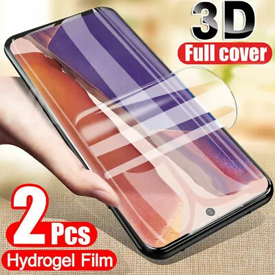 2x For Samsung Galaxy Note20 Ultra S20 5G S10 TPU Hydrogel Screen Protector Film • £2.92