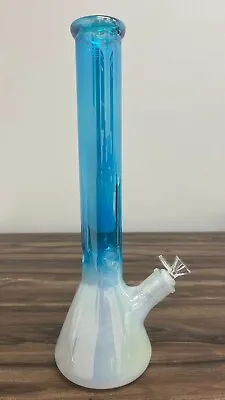 16'' Heavy 7mm Thick Glass Bong Water Pipe Hookah With Bowl • $37.99