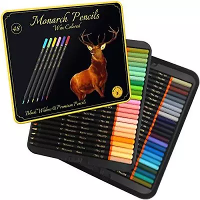 Black Widow Colouring Pencils For Adults Premium Grade Coloured Pencils - 48  • £23.75