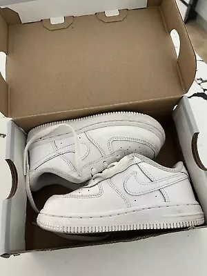 Nike Air Force 1 Shoes Toddler Sz 8C White Low Sneakers Toddler PRE-OWNED • $29