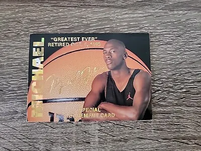 1993-94 Sports Stars USA Special Retirement Card Michael Jordan 1 Of 15000 #23 • $5.99