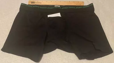 4Pr  Jockey Boxer Briefs With Fly   Black   Large (36-38) • $20