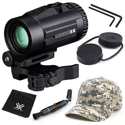 Vortex Optics Micro3X Red Dot Sight Magnifier W/ CD Hat And Cleaning Pen Bundle • $299