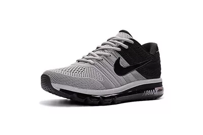 NEW NIKE AIR MAX 2017 Men's Running Trainers Shoes Grey And Black • $189