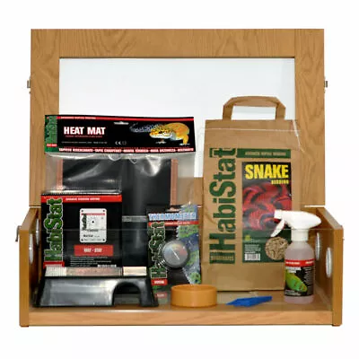 £159.99 • Buy HabiStat Hatchling Snake Complete Starter Kit Oak Terrainium