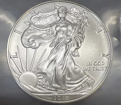 2019 Walking Liberty American Eagle One Dollar 1 Oz. Fine Silver Coin • $37.99