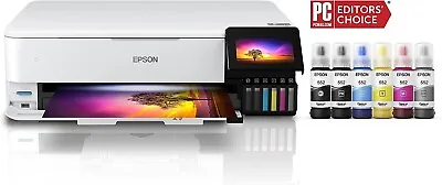 Epson EcoTank Photo ET-8550 All-in-One Wireles Supertank Printer Scanner Copier! • $610