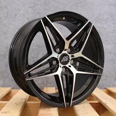 MACH PERFORMANCE MP56 Gloss Black Machined 18x8 5x114.3 +45 Wheel Single Rim • $129.37