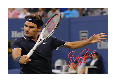 £9.92 • Buy Roger Federer 1 A4 Signed Mounted Photograph Picture Poster Choice Of Frame