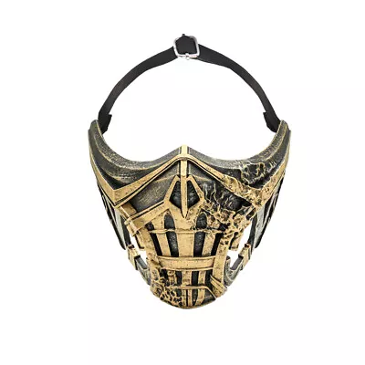 Mortal Kombat Scorpion Cosplay Mask Movie Resin Helmet Costume Props Dress Up • $19.90