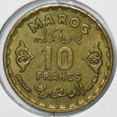 Morocco 1952 AH 1371 10 Francs 901589 Combine Shipping • $12.99