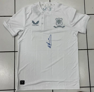 £125 • Buy Ianis Hagi Signed Rangers 150 Years Official Football Shirt With COA