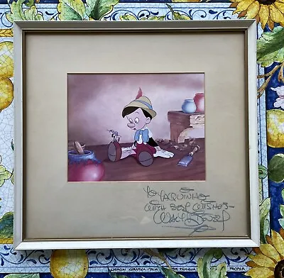 A Original Autograph Of Walt Disney On A Disney Print Of Pinocchio • $7599