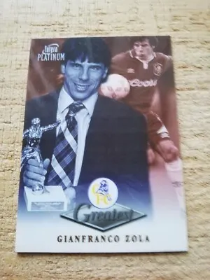 £4.95 • Buy Gianfranco Zola Chelsea Legend Futera Platinum Greatest Card