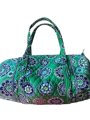 Vera Bradley Cupcake Green Retired Pattern (2009) Medium Sized Duffle Bag • $27.99