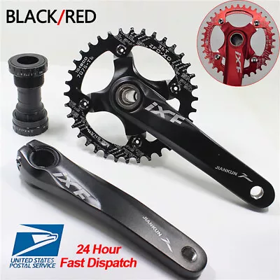 MTB Bike Crankset With BB 104BCD 32-42T Chainring 170mm Crank Fit Shimano SRAM • $58.74