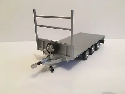 £85.99 • Buy 1/32 Tri Axle Ifor Williams Flat Trailer Conversion Scratch Built Britains