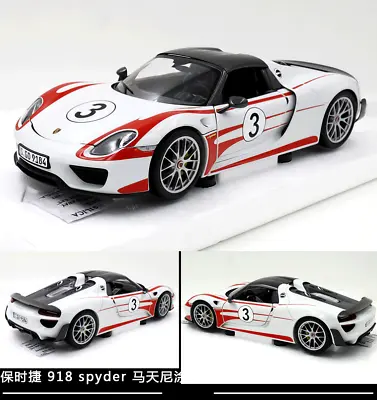 Minichamps Porsche 918 SPYDER 2013 SALZBURG #3 1/18 Diecast Model • $165.99