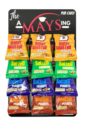 Big D 12 Pck Mixed Nuts AMaysing Pub Card Salted | Cashews | Dry Roasted | Honey • £12.94