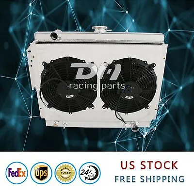 $165 • Buy 2Row Radiator+Shroud+Fans For 1979-1993 Dodge D/W 100/150/200/350/450 Ramcharger