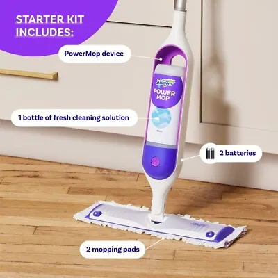 Swiffer PowerMop Multi-Surface Mop Kit For Floor Cleaning Fresh Scent • $29.94