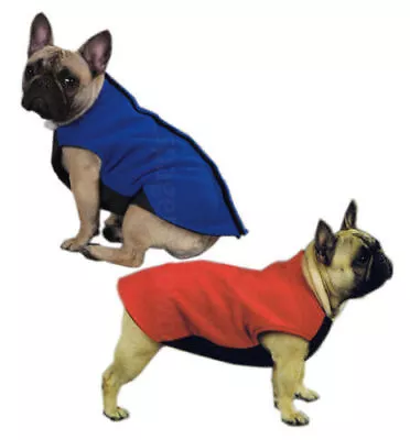 Dog Cat Apparel Clothes Zack & Zoey RED Fleece Vest W/ Ripstop Chest Unisex • $10.99