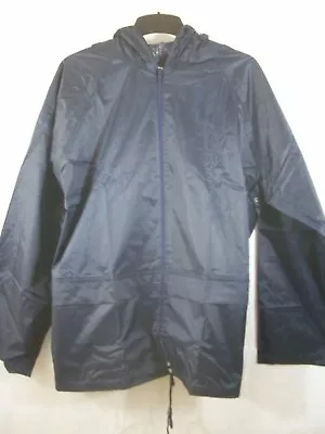 Mens S M Small Medium Blue Zip Waterproof Walking Hiking Working Kagool Jacket • £7.99