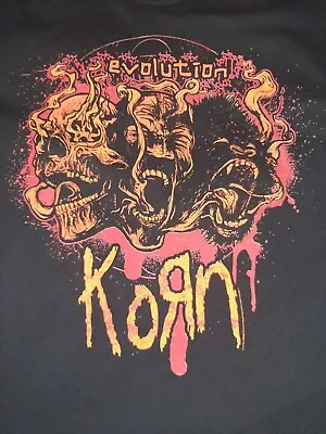 $28 • Buy KoRn Evolution 2007 Tour T-shirt  XL Jonathan Davis Munky Head Fieldy