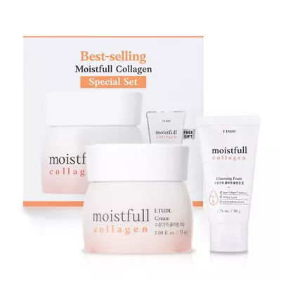 ETUDE Moistfull Collagen Cream Special Set Collagen Cream + Cleansing Foam • $24.99