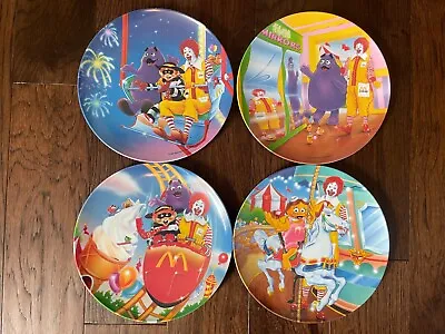Set Of 8 McDonalds Plastic Collector Plates  1989 & 1993 • $40