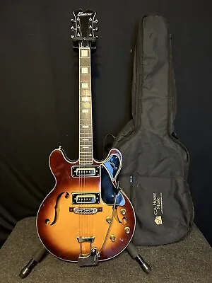 Univox Hollowbody Guitar Sunburst 1960s Matsumoku Japan Made ES335 Style #310 • $324.99